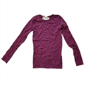 NWT Stretchy Long Sleeve Burgundy Top